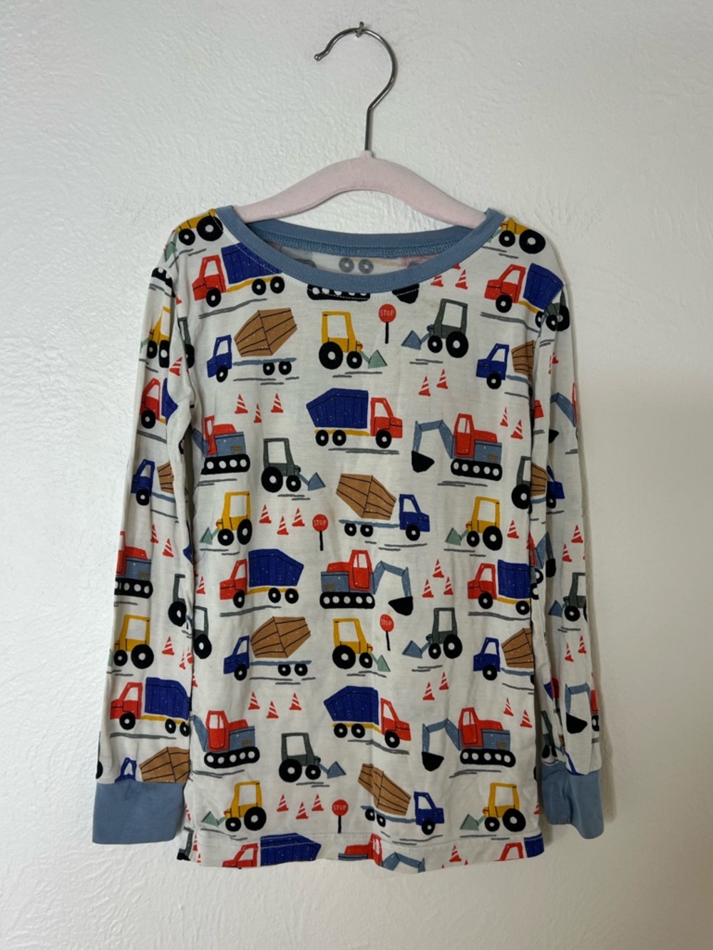 Little Sleepies Crib Sheet Trucks Print Matching Top Bamboo Stretch Soft Size 3T